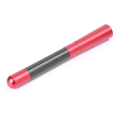 Carbon Fiber FM AM Radio Antenna for Car - Aluminum Metal Red