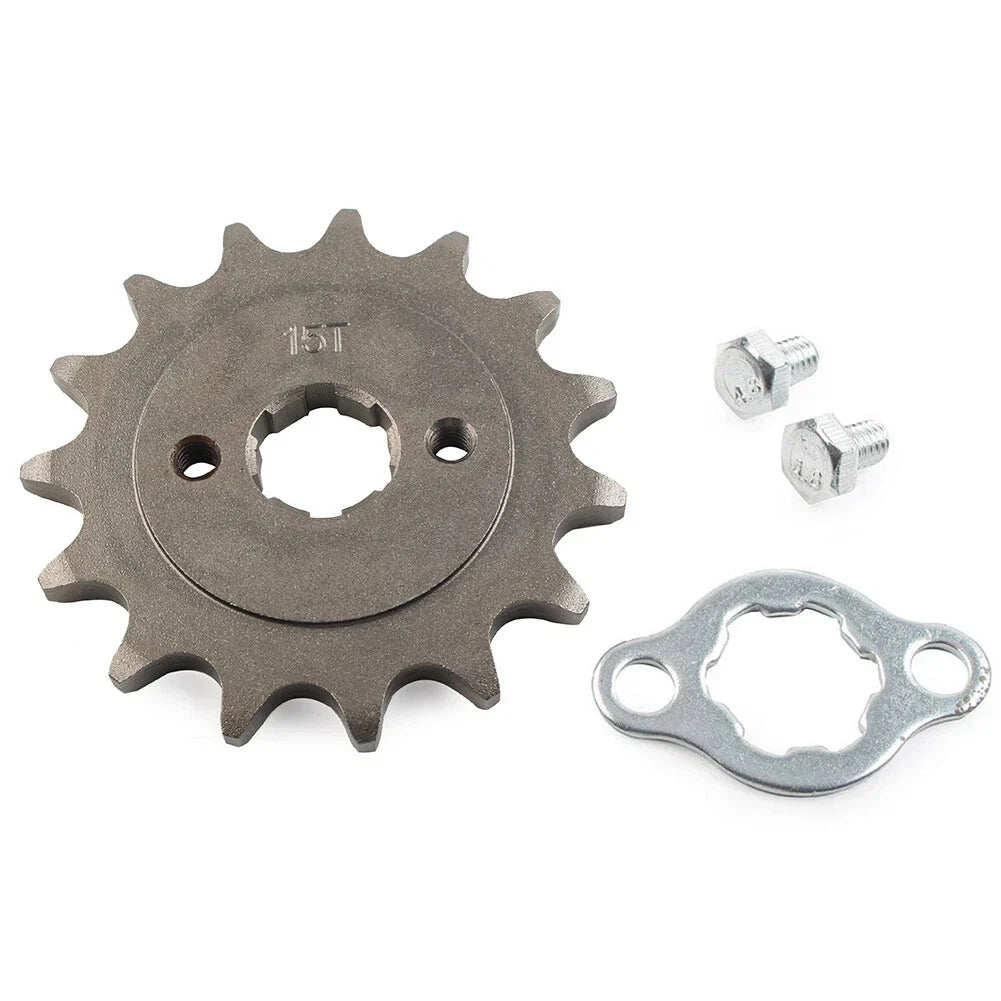 15T Front Sprocket Cog for 125cc-250cc Dirt Pit Bike ATV Go Kart