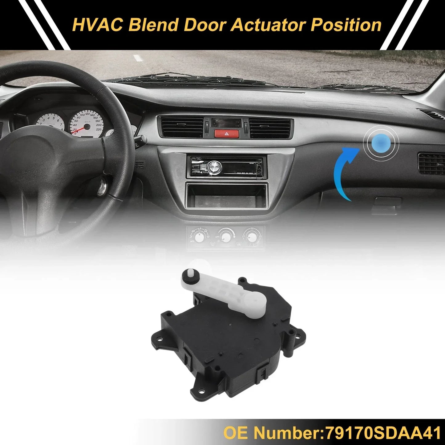 HVAC Heater Blend Door Actuator for Honda Accord (2005-2007)
