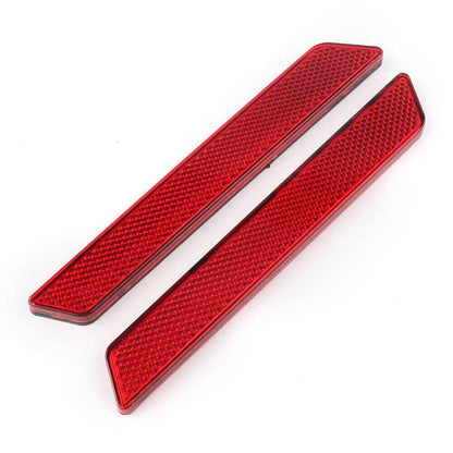 Reflector Saddle Bag Latch Cover RED for Harley Touring Road King Glide (2009-2023)