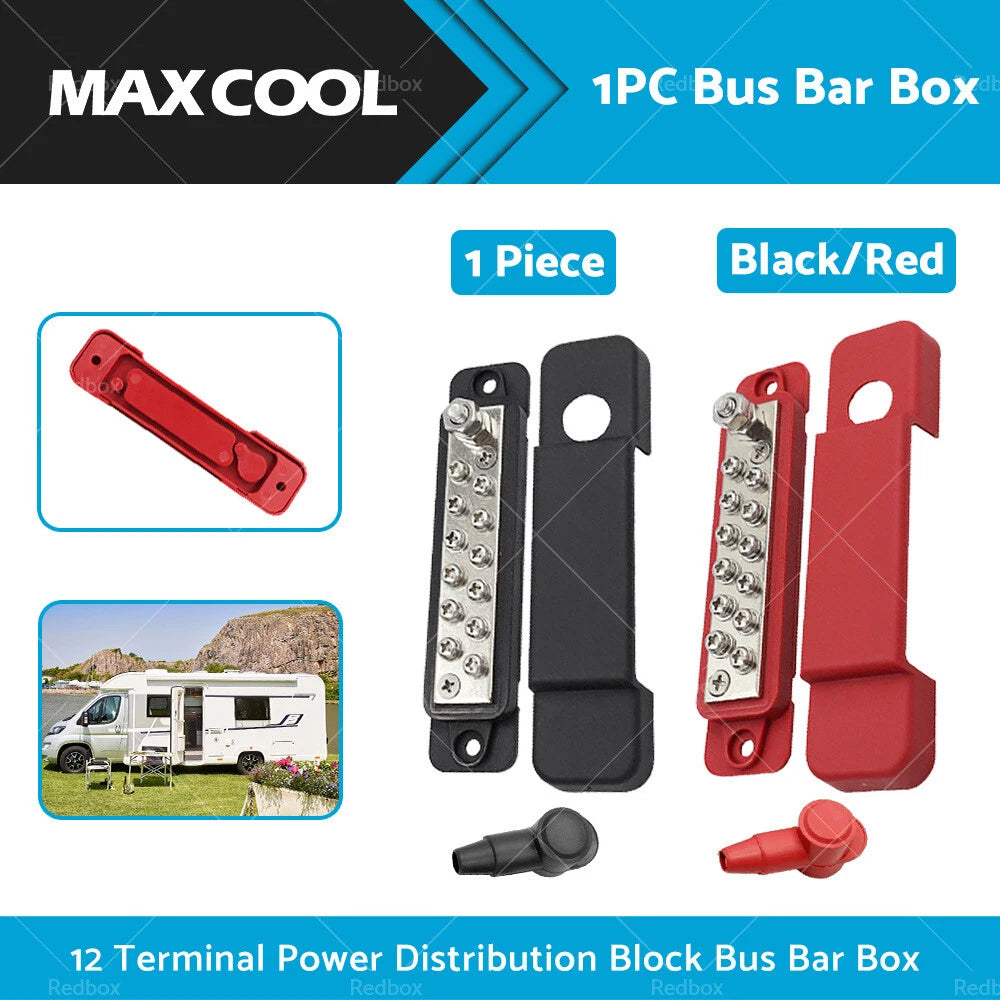 12 Way Bus Bar Power Distribution Terminal Block for Auto Marine