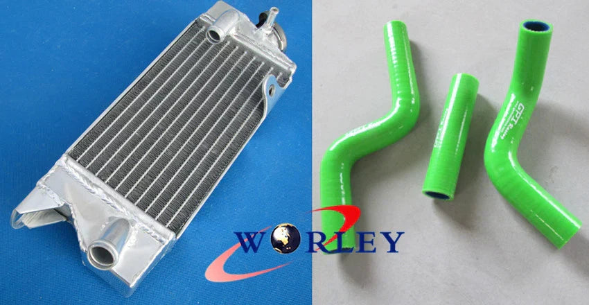 Aluminum Radiator & Hose for KAWASAKI KX80 KX85 KX100 (1998-2009)