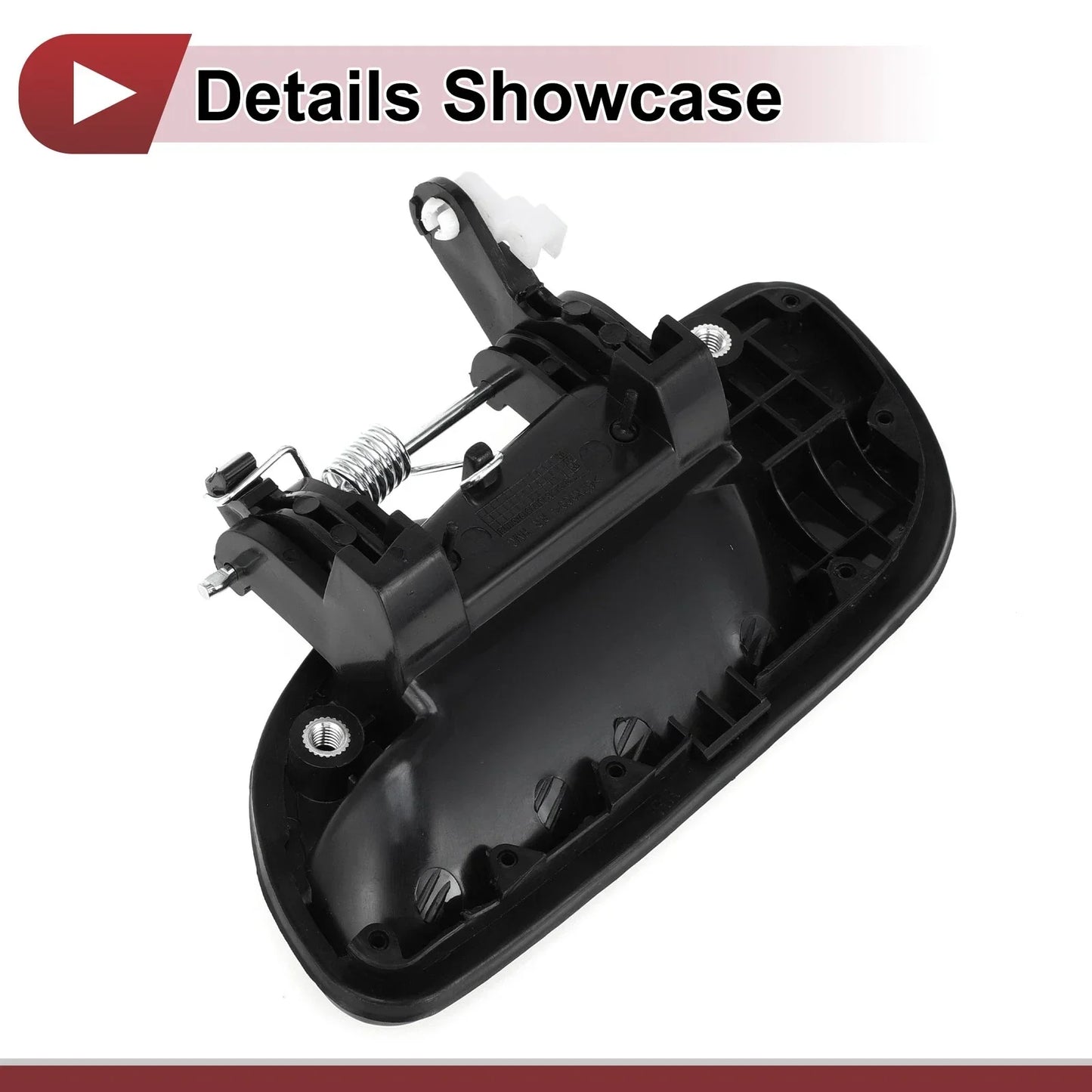 Exterior Door Handle for Hyundai Elantra Rear Right Black ABS (2011-2016)
