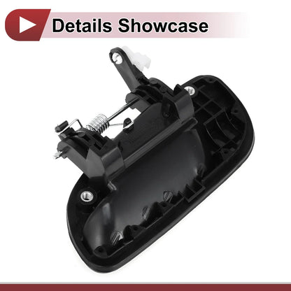 Exterior Door Handle for Hyundai Elantra Rear Right Black ABS (2011-2016)