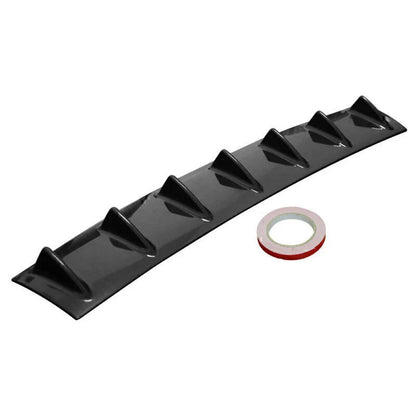 Universal Rear Bumper Shark Fin Wing Lip Diffuser 33"L for Car Black