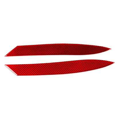 Red Carbon Fiber Headlight Eyelids for Jaguar F-Type (2013-2024)