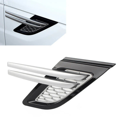 Silver Front Fender Air Vents Grill for Land Rover Range Rover Sport (14-17)