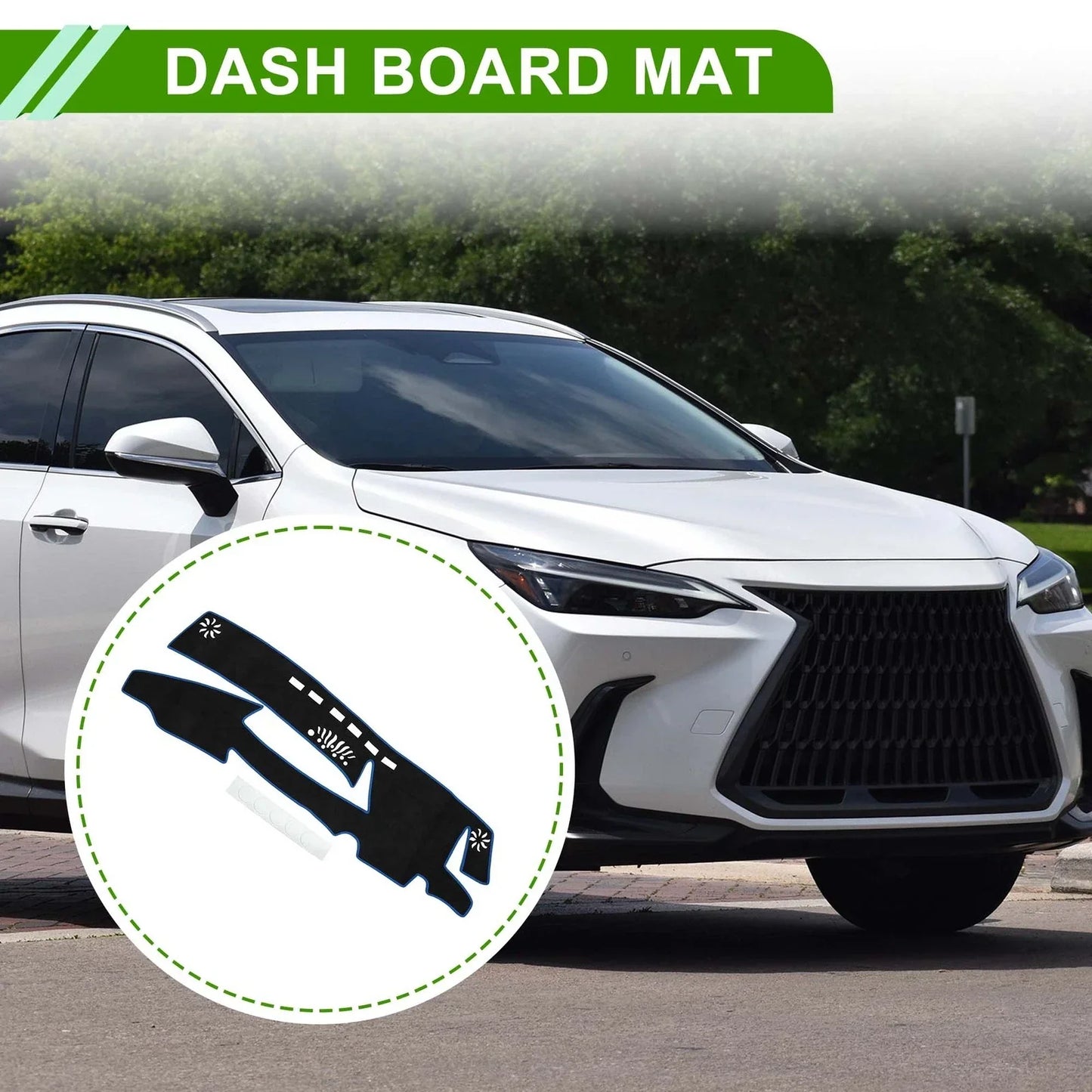 Dashboard Cover Mat for Lexus ES 2019-2022 Sun Protector Pad Black Blue