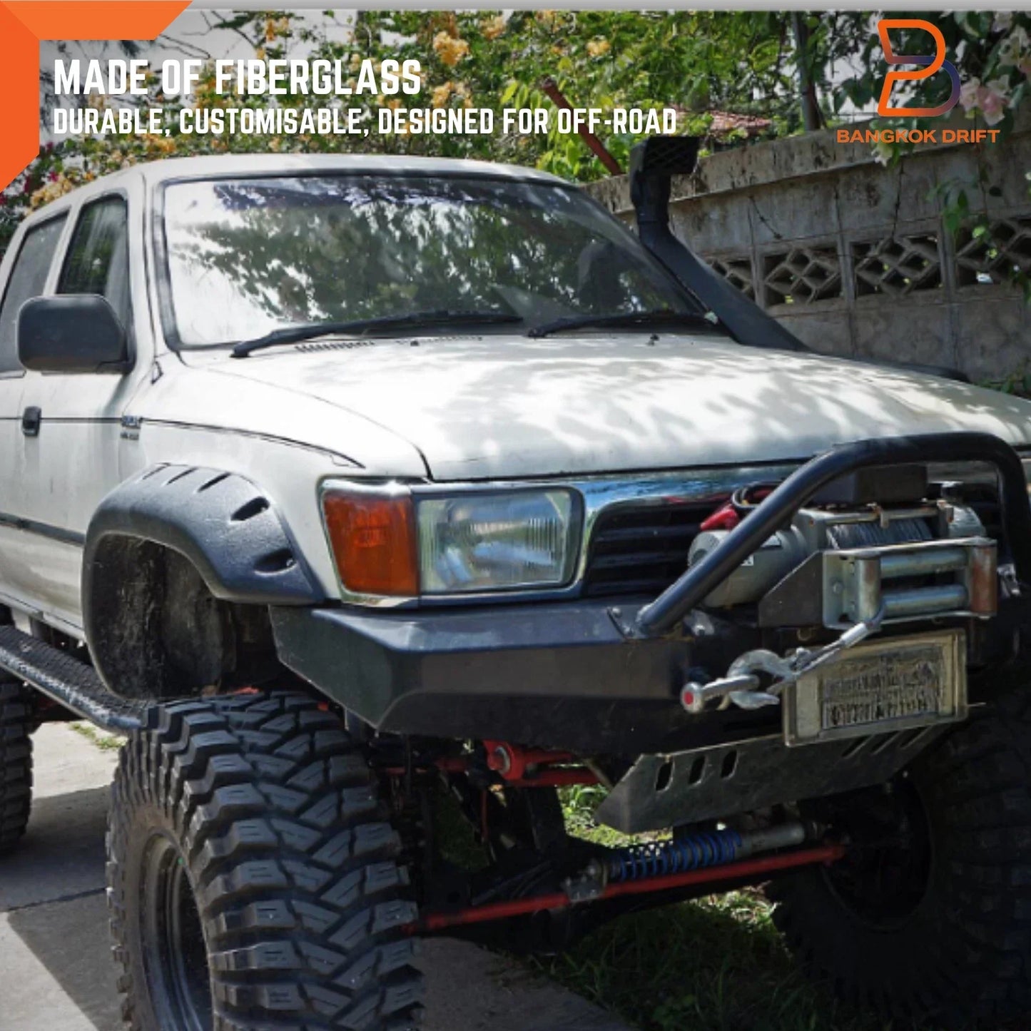 Front Jungle Fender Flare Arch for Toyota Hilux Ute LN85 LN105 LN111 (88-96)