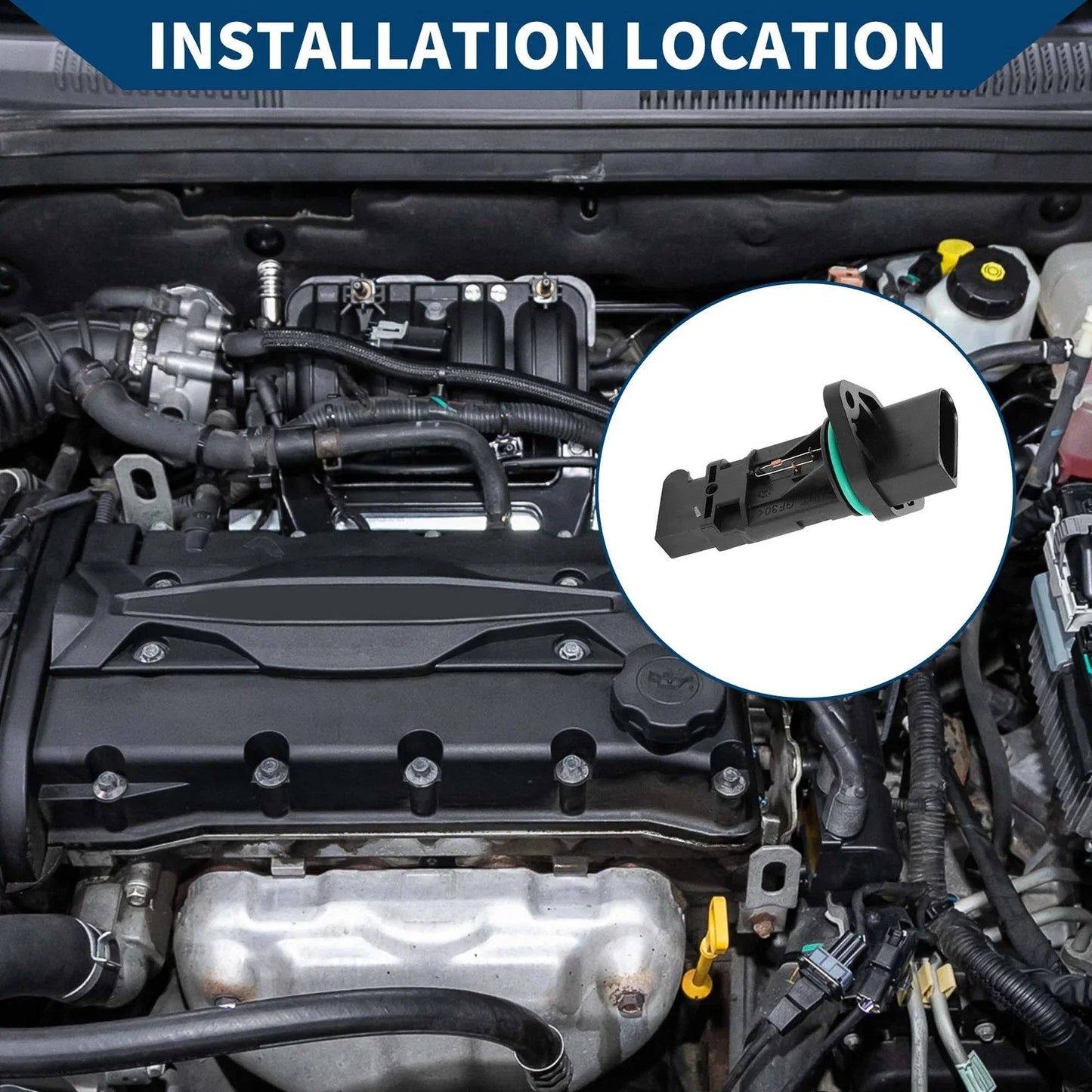 Mass Air Flow Sensor for Porsche Cayenne 2003-2006 V8 4.5L (2003-2006)