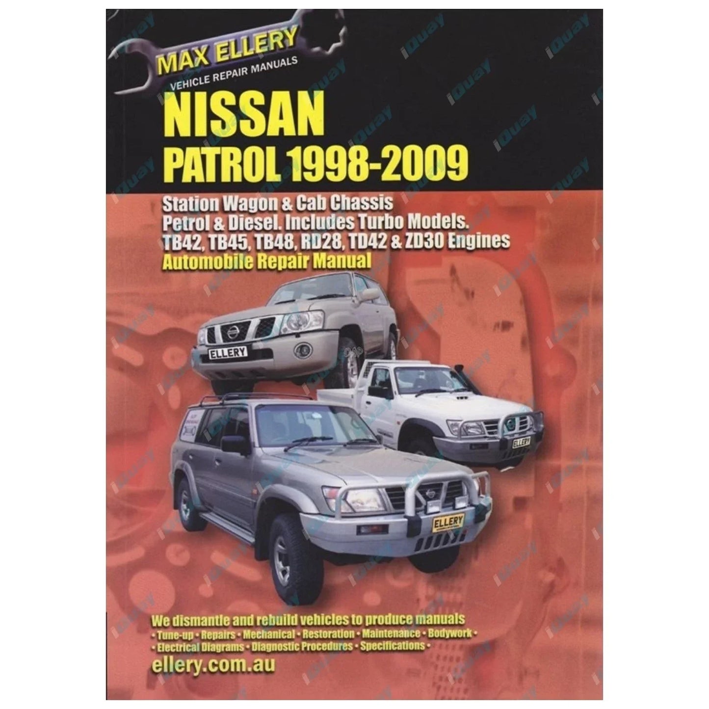 Workshop Repair Manual for Patrol 1998-09 GU Y61 Book Petrol & Diesel inc Turbo