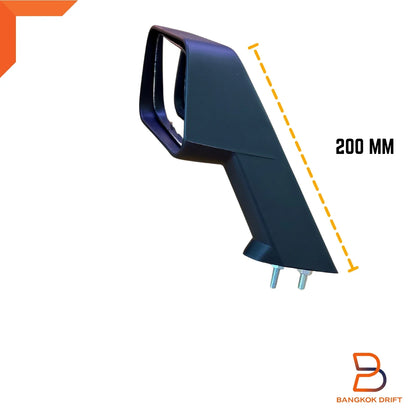 Classic Retro Matte Black Fender Side Mirror for Universal Car Truck Ute Pickup
