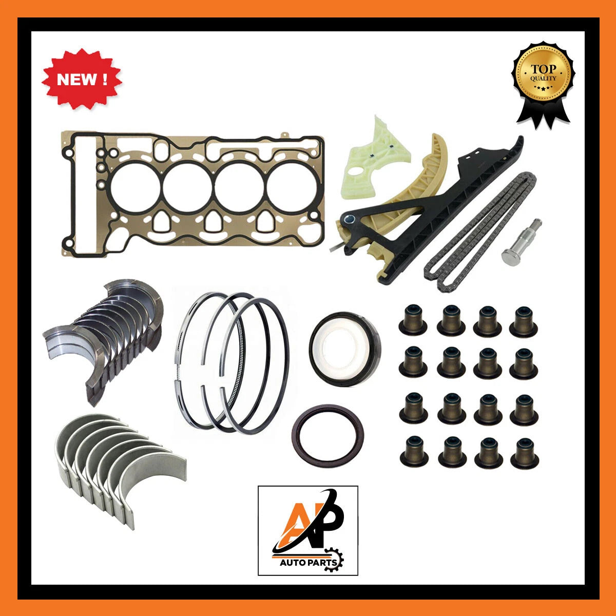Head Gasket + Engine Rebuild Kit Replacement for BMW 2.0 N43 (2007–2016)