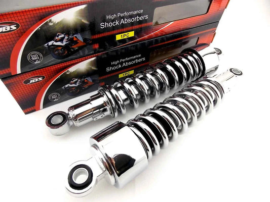 315mm JBS Chrome Rear Shock Absorbers for JAWA 250