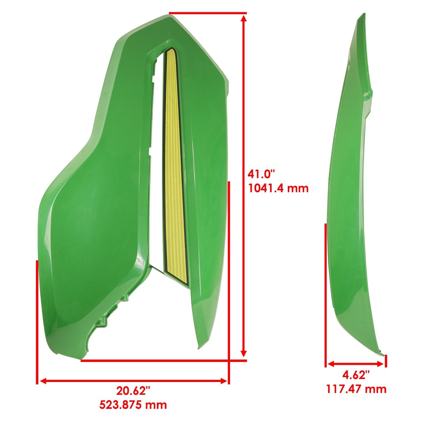 Caltric Left Right Center Hood Panel for John Deere X300 X300R (1998–2025)