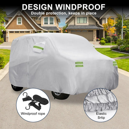 Waterproof Car Cover for Honda N-BOX Silver Tone 350x148x165cm (2012-2020)
