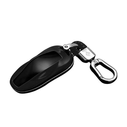 Black ABS Key Fob Case Cover for Tesla Model 3, Model S (2017-2023)