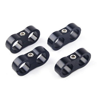 Braided AN10 Separator Clamp 4x Alloy Blue/Black