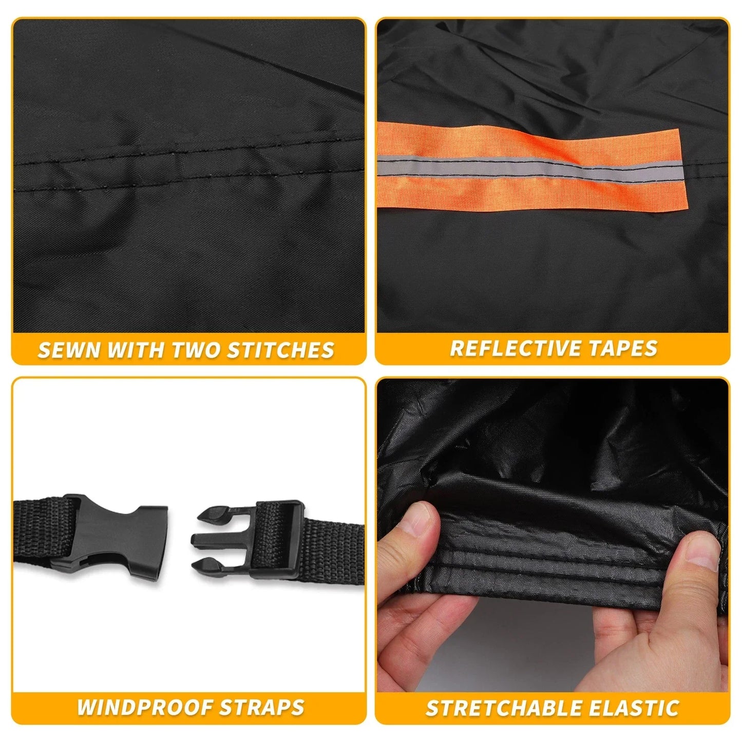 Waterproof All Weather Car Cover for Mercedes-Benz CLA (2013-2024) Black 190T-PU