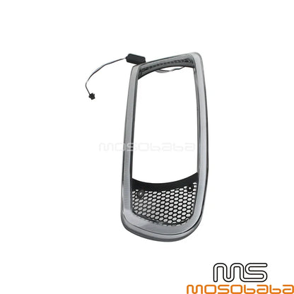 Headlight Fairing Bezel Trim Cover with DRL LED Light for Harley Road Glide (2014)
