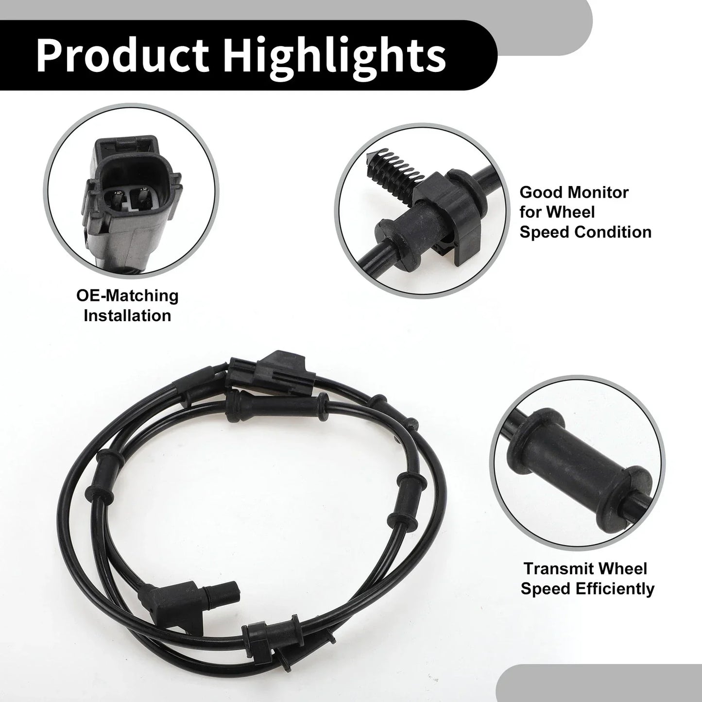 ABS Sensor Front Left/Right for Dodge Ram 2500 Pickup (2010-2018)
