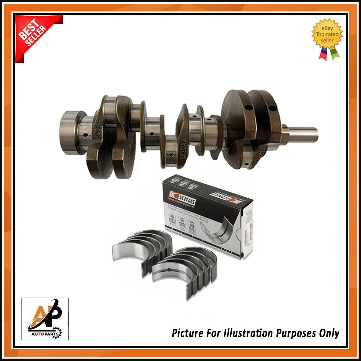 Crankshaft Bearing Set Main and Big End Replacement for Jaguar Land Rover (2008–2019)