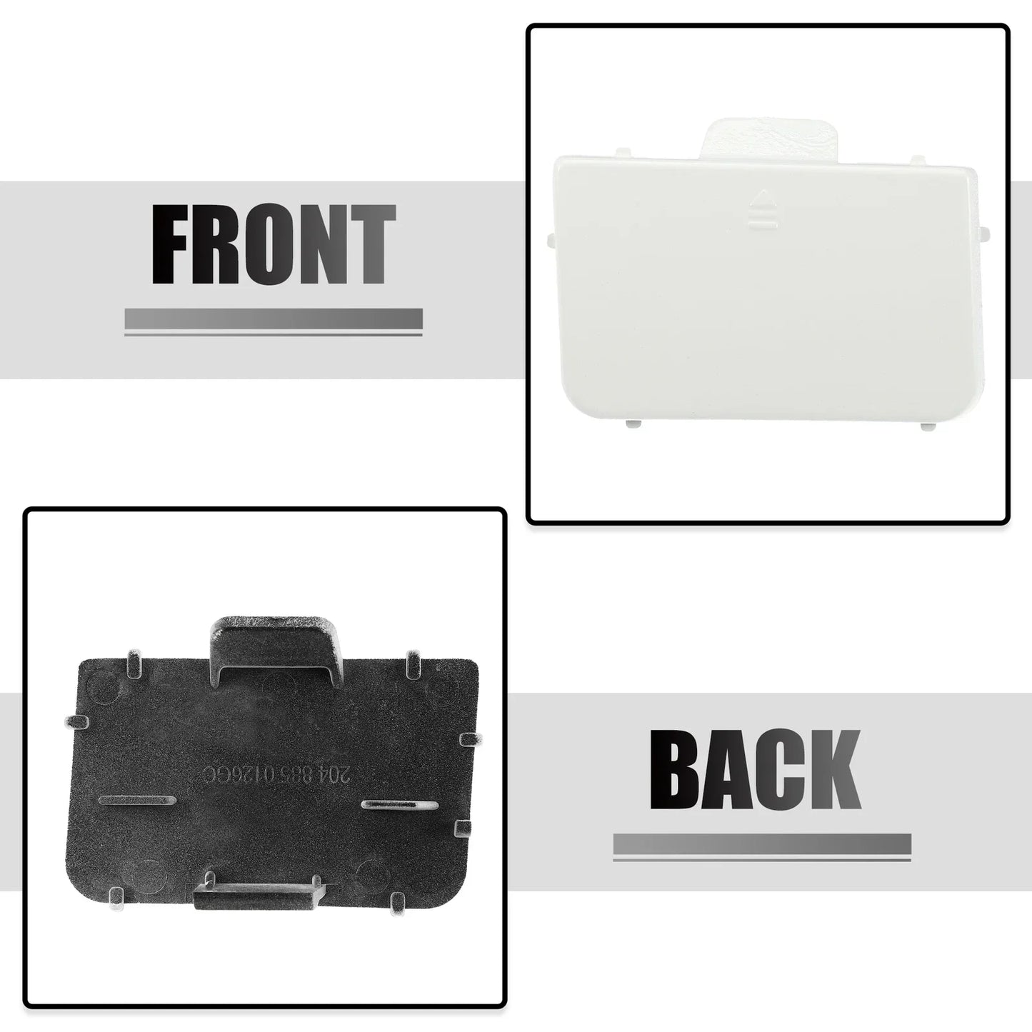 Front Bumper Tow Hook Eye Hole Cover for Mercedes-Benz C-Class W204 (2007-2014)