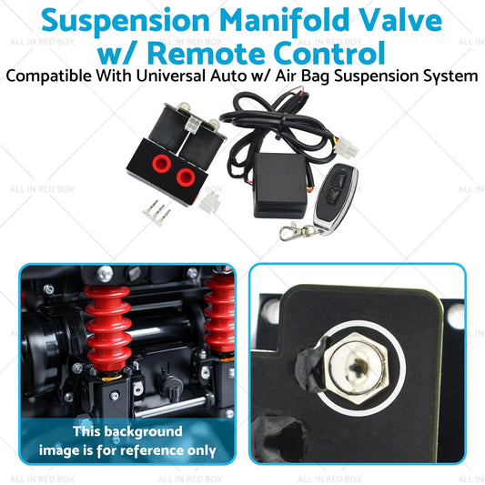 Air Suspension Valve Kit 200PSI 12V for Auto Motorcycle