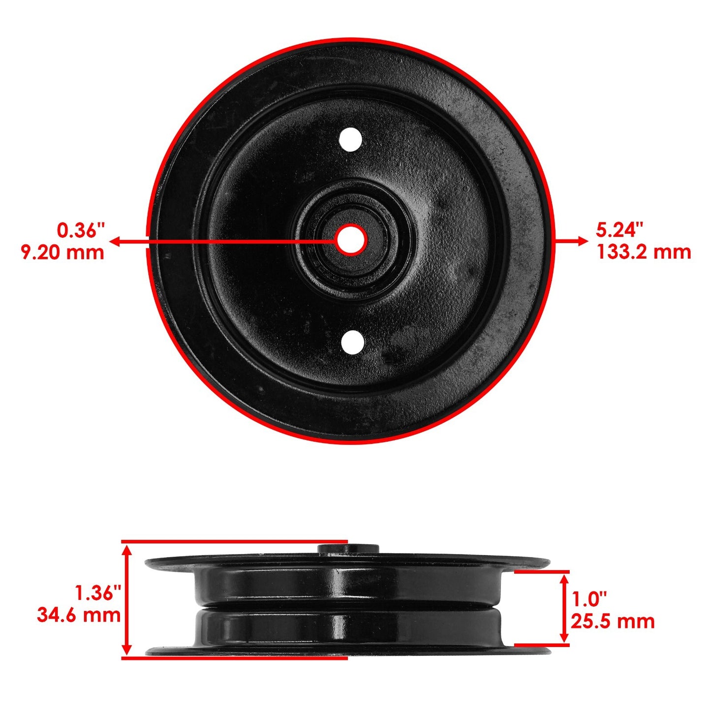 Deck Pulley Replacement for Gravely PM34 Compact-Pro 34 Pro-Master (2000–2010)