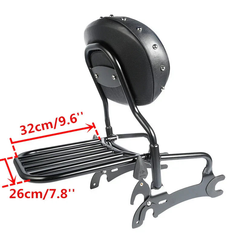 Backrest Sissy Bar Pad Luggage Mount for Indian Chief Classic (2014-2018)