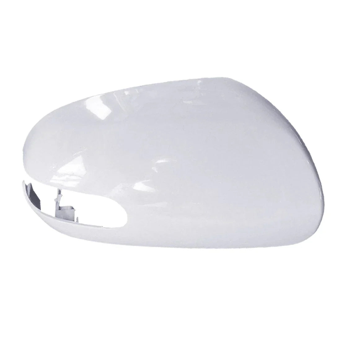 White Left & Right Side Door Mirror Cover Caps for Kia Forte (2009-2012)