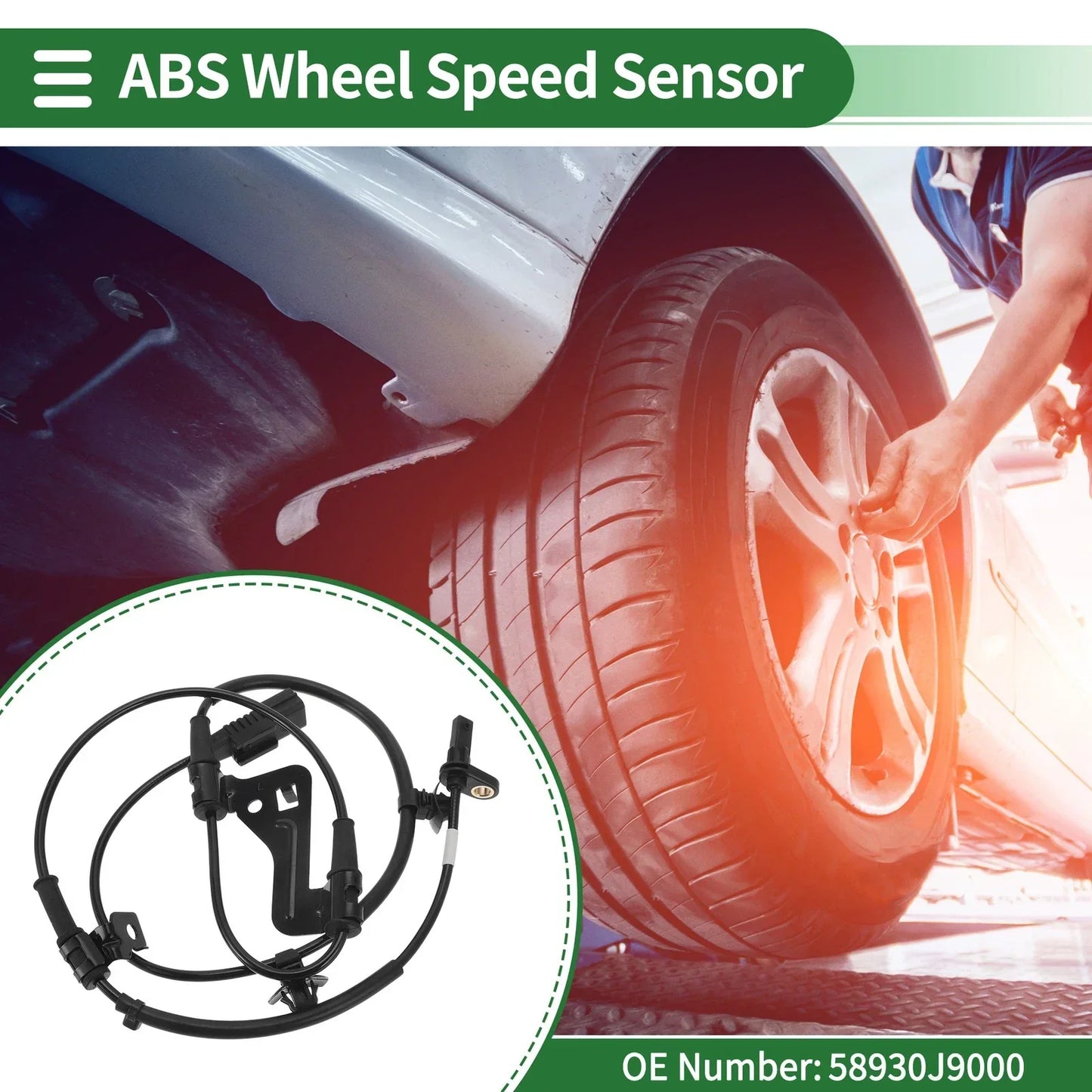 ABS Wheel Speed Sensor for Hyundai Kona (2018-2023) 1 x Left Front Sensor