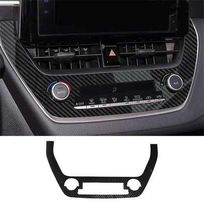 Carbon Fiber Console AC Button Cover Trim for Toyota Corolla (2020-2024)