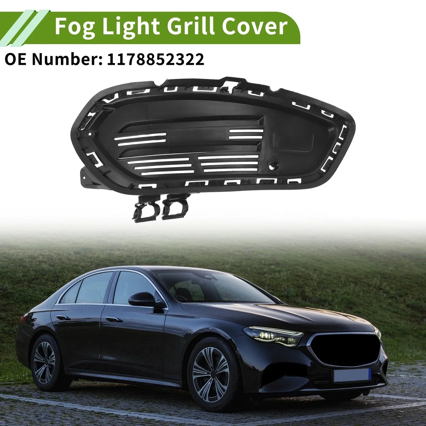 Front Right Fog Light Grill for Mercedes Benz CLA (2013-2019)