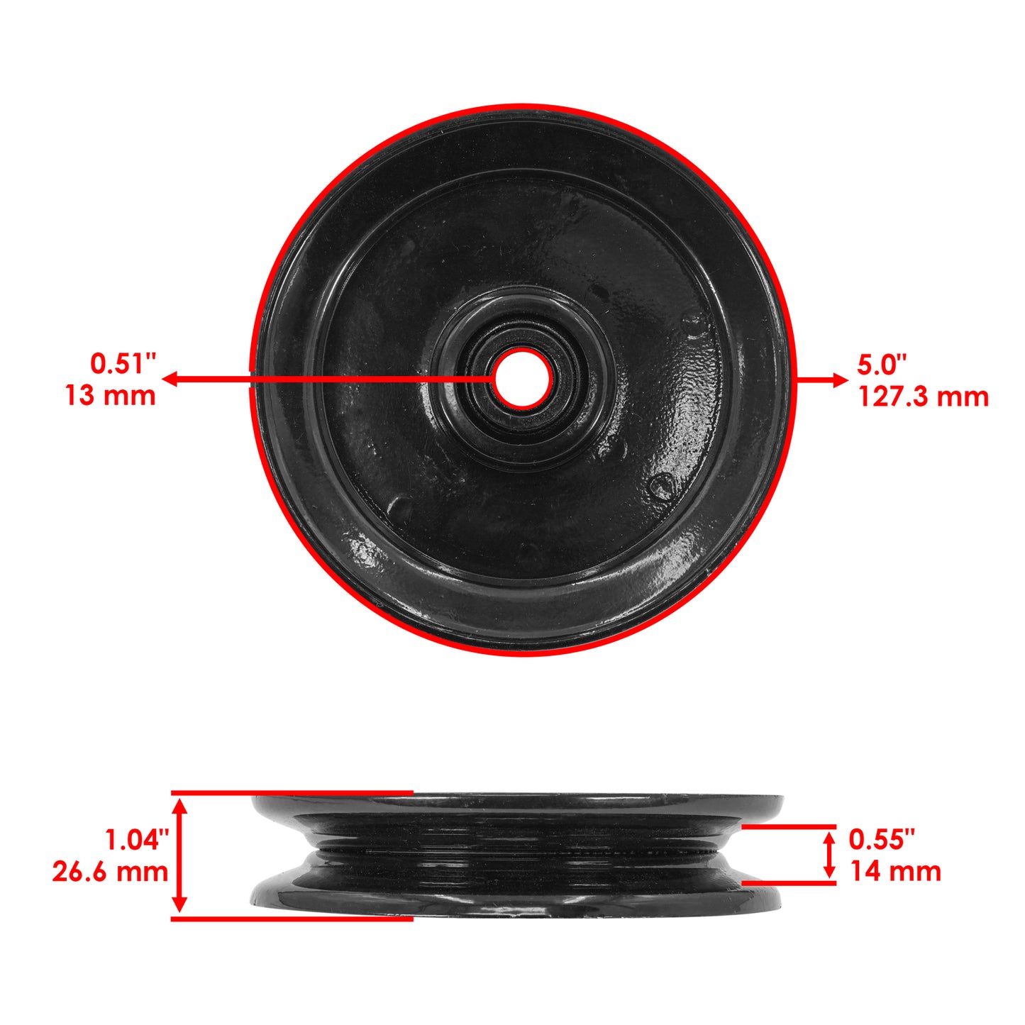 Deck Pulley 36 Inch Replacement for Bad Boy Revolt Stand-On (2016–2025)