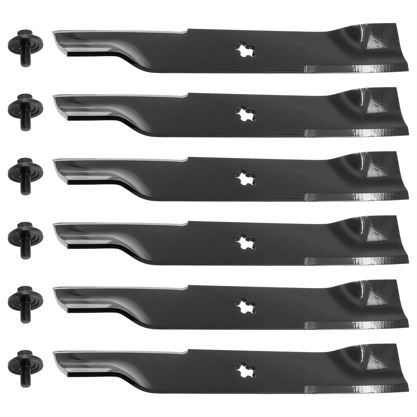 48 Inch Deck Blades with Bolts Replacement for Husqvarna Dixon (2000–2015)