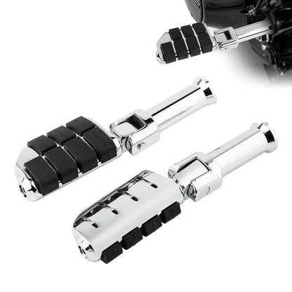Chrome Passenger Footpegs Bracket for Harley Softail Low Rider (2018-2025)