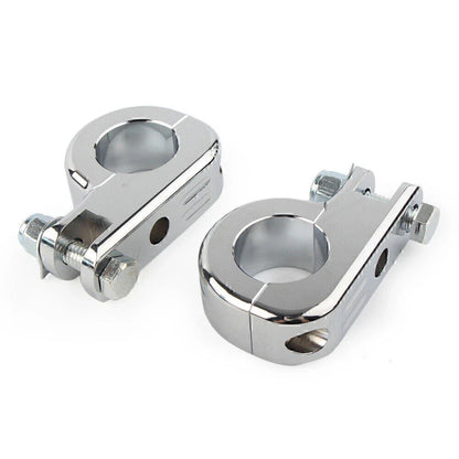 1.5" Chrome Highway Foot Pegs for Harley Touring Road King (2009-2023)