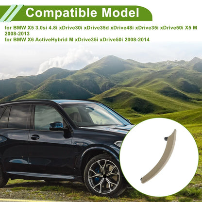 Door Panel Handle Pull Trim Cover for BMW X5 (2008-2013) Beige
