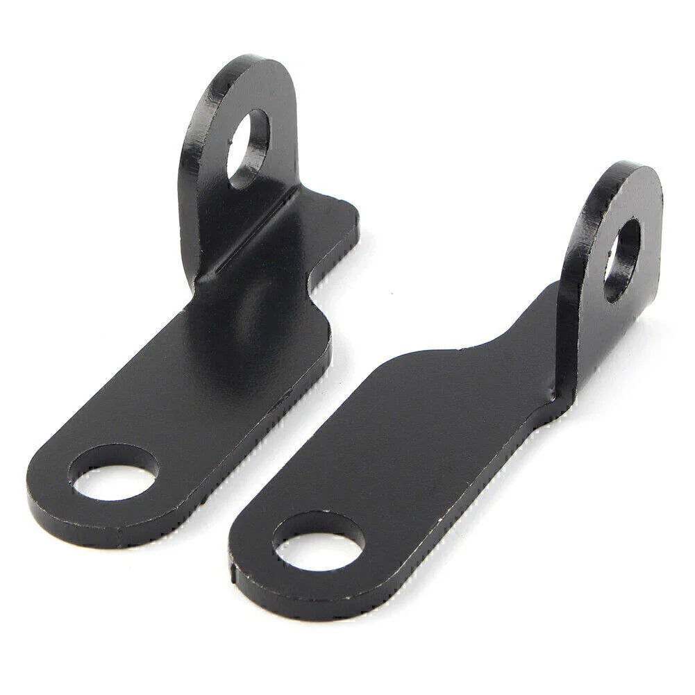 Black Fork Clamp Turn Signal Light Mounts for Harley Motorcycle
