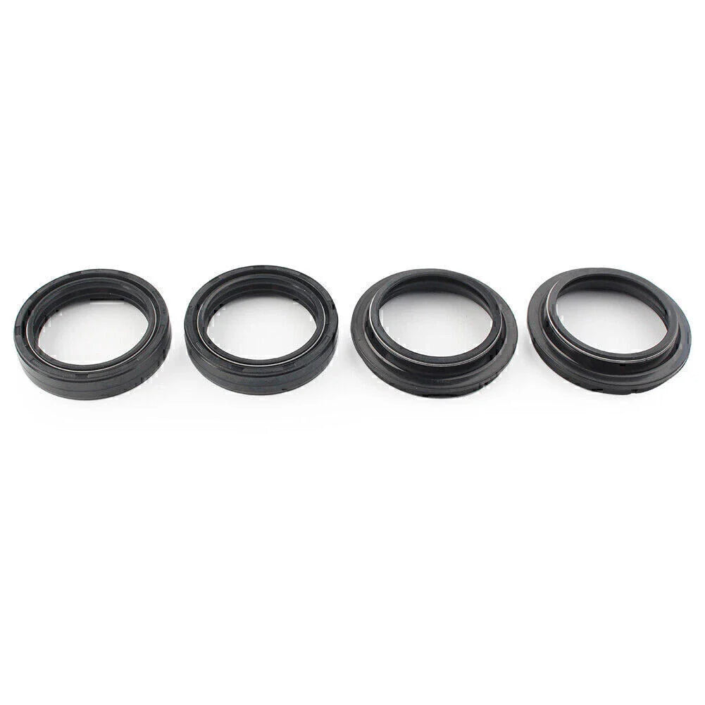 4 x Black 43x55mm Motorcycle Front Fork Damper Shock Absorber Seal