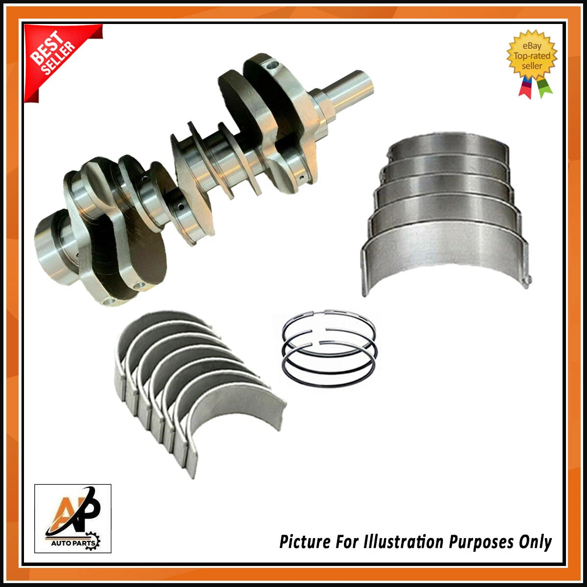 Forged Crankshaft with Bearings for Holden Commodore VE (2007–2013)