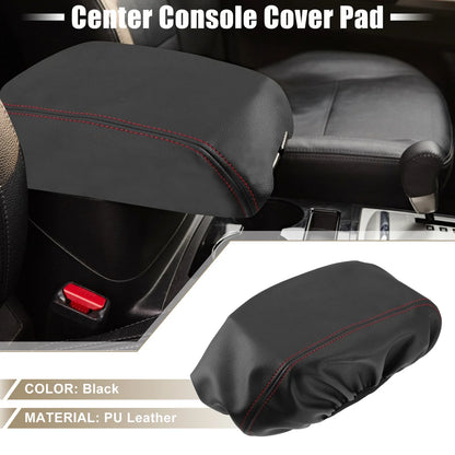 Dodge Durango Center Console Armrest Cover 2011-2021 Black with Red Stitches