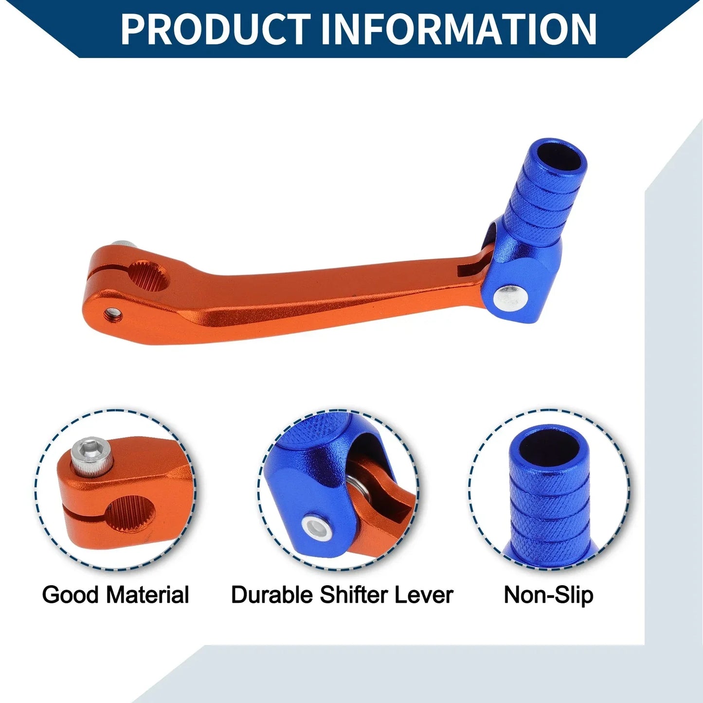 Folding Motorcycle Gear Shifter Lever for Honda CRF150F (2003-2017) Orange Blue