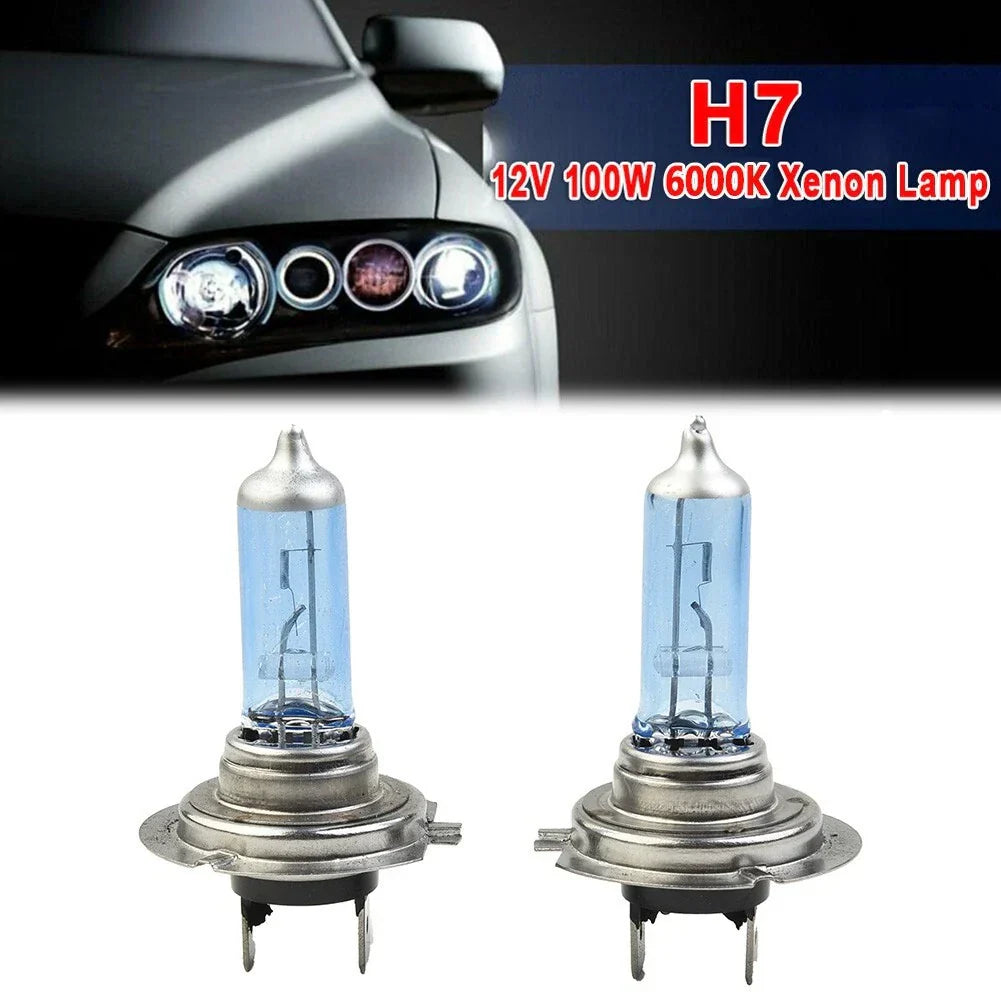2 x H7 LED Headlight Bulbs 8500K for Car