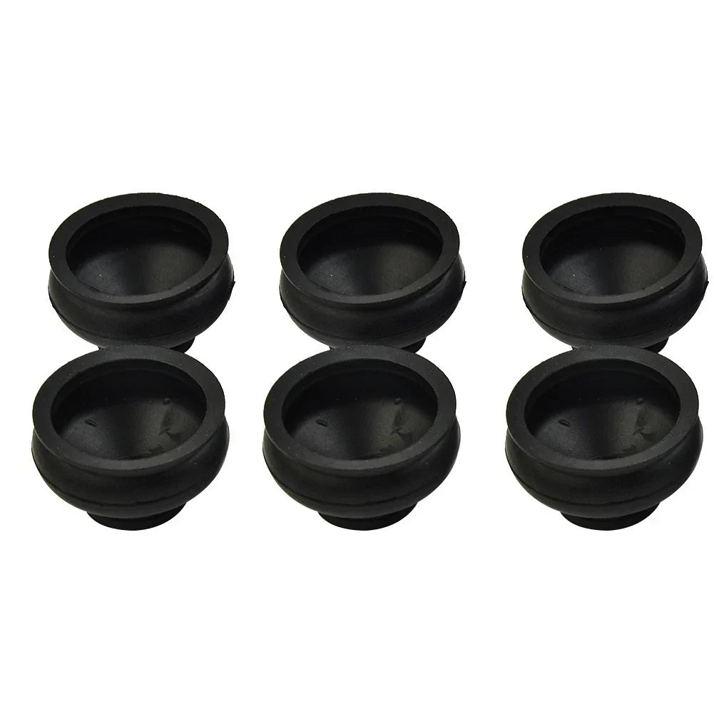 6pcs HQ Rubber Tie Rod End-Ball Joint Dust Boots Dust Cover Boot Gaiters Black