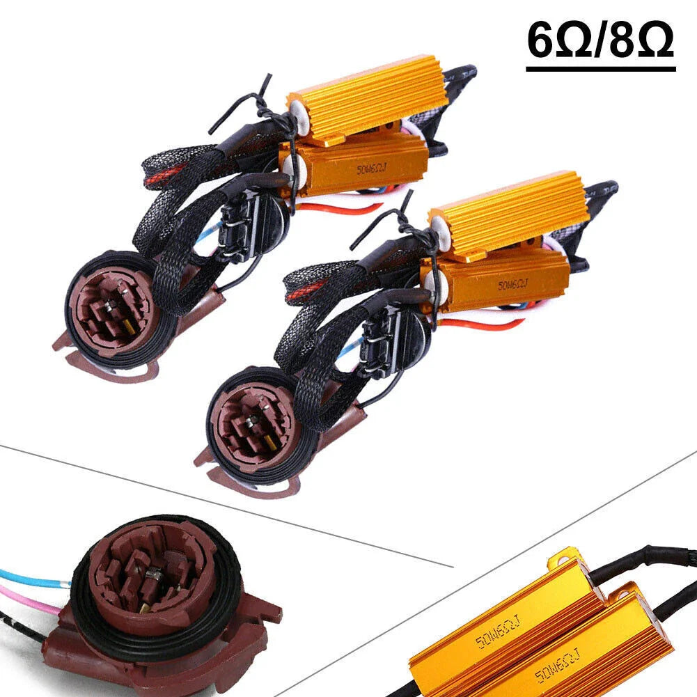 3157 LED Front Turn Signal Load Resistor Adapter for Car (No Hyper Flash)
