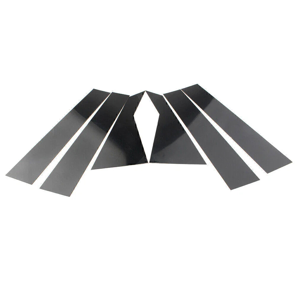 6 x Gloss Black Pillar Post Trim for Kia Forte (2019-2024)