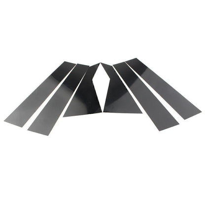 6 x Gloss Black Pillar Post Trim for Kia Forte (2019-2024)