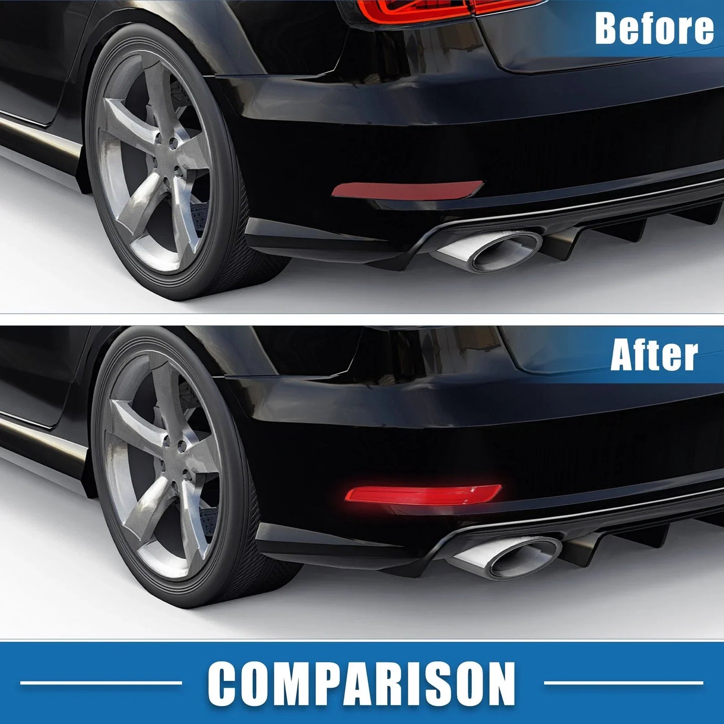 Rear Bumper Reflector Light for Mercedes-Benz GL550 (2007-2012)